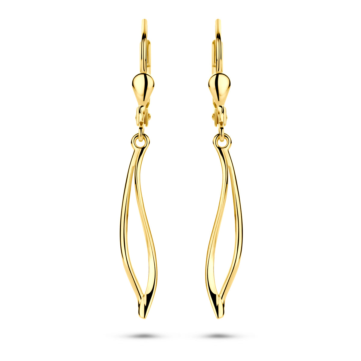 oorhangers brisur haak 41 mm 14K geelgoud