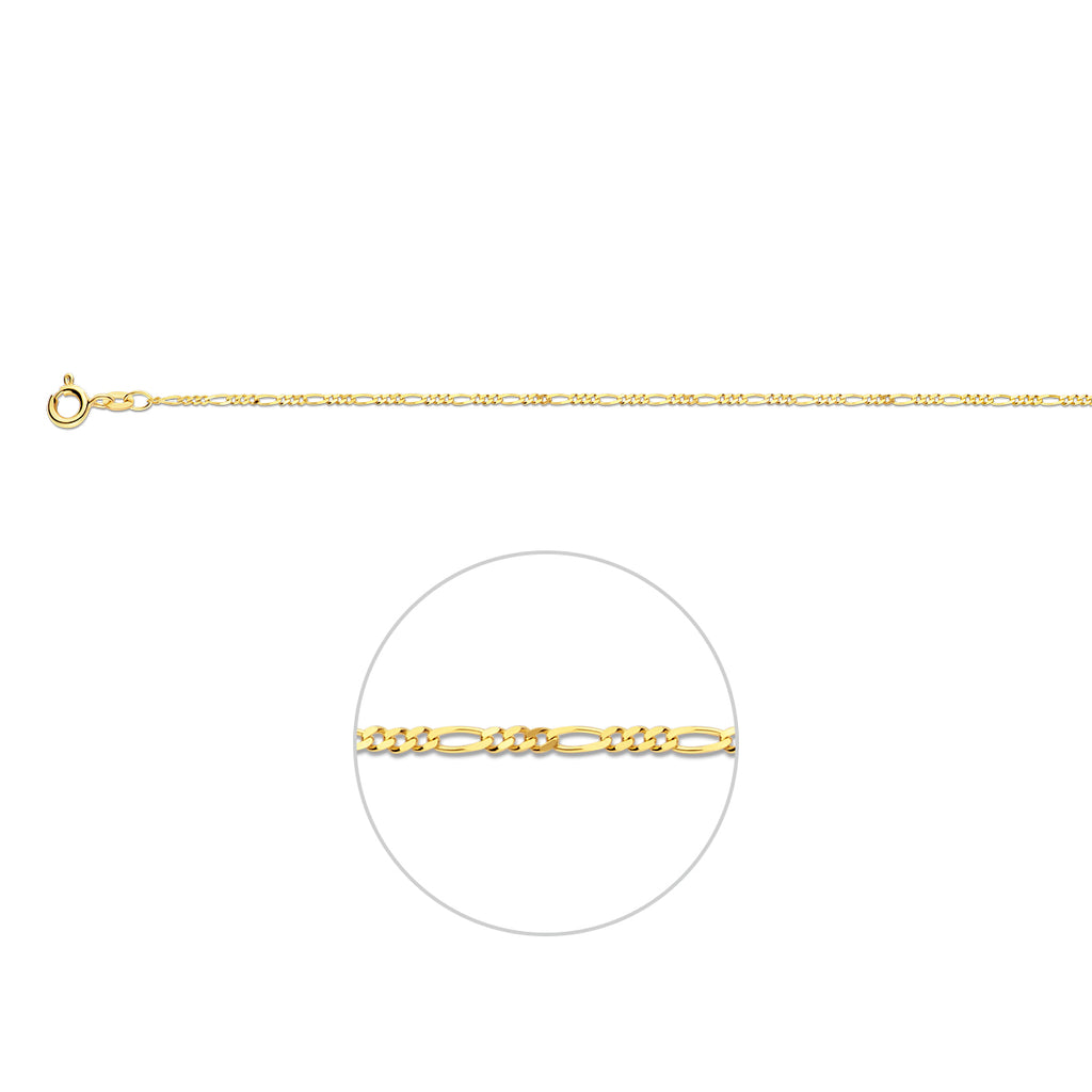 figaro 1,5 mm 14K geelgoud