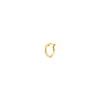 oorring 1,5 mm ronde buis 12 mm per stuk 14K geelgoud