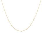 collier anker en bolletjes 1,0 mm 42 - 44 - 46 cm 14K geelgoud - rondje,bolletje,ringetje,draad