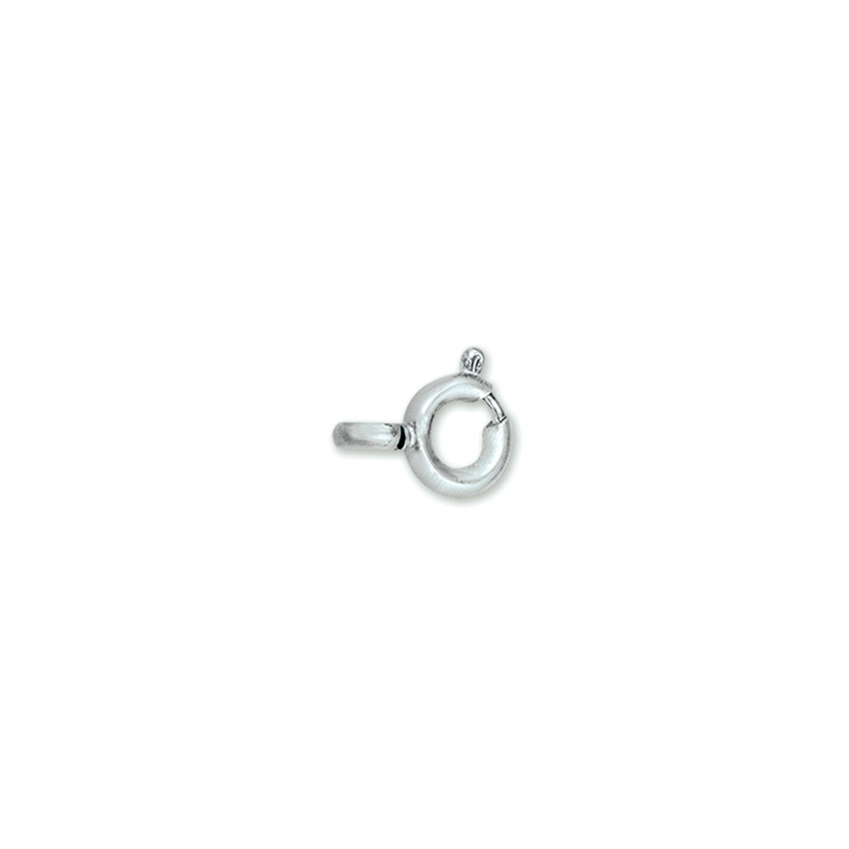 Federring 8 mm Silber weiß