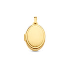 medaillon ovaal 15 mm 14K geelgoud - ovaal