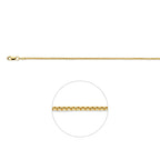 venetiaans 1,8 mm massief Silgold (geel met zilverkern)