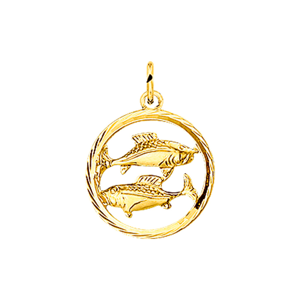 hanger sterrenbeeld gediamanteerd 14K geelgoud