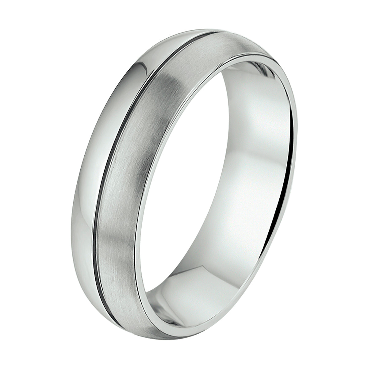 Ring 5,5 mm ohne Zirkonia Edelstahl