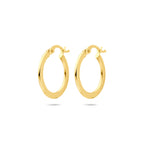 oorringen 21 mm 14K geelgoud
