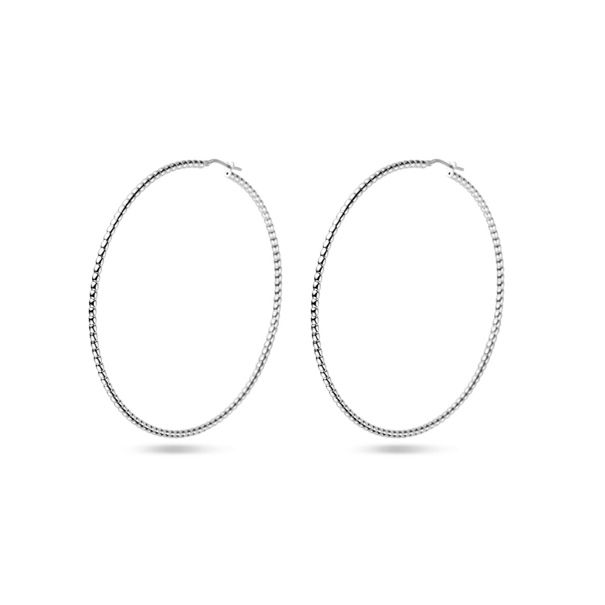 Ohrringe 2,5 mm Silber rhodiniert