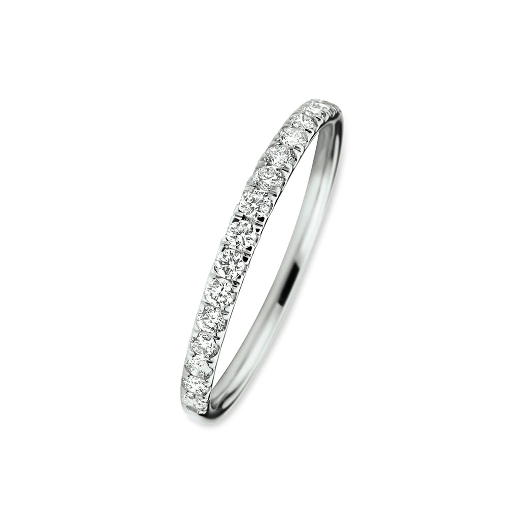Verlängerungsring Lab-grown Diamant 0,255 ct H SI 14 K Weißgold mit Palladium