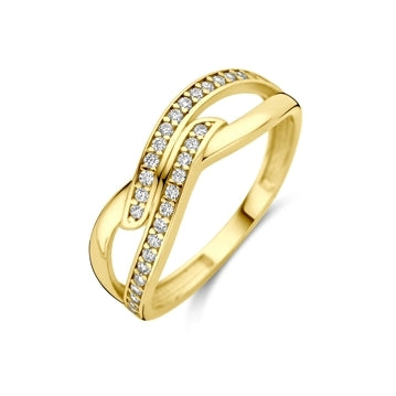 9k ring zirkonia 9K geel