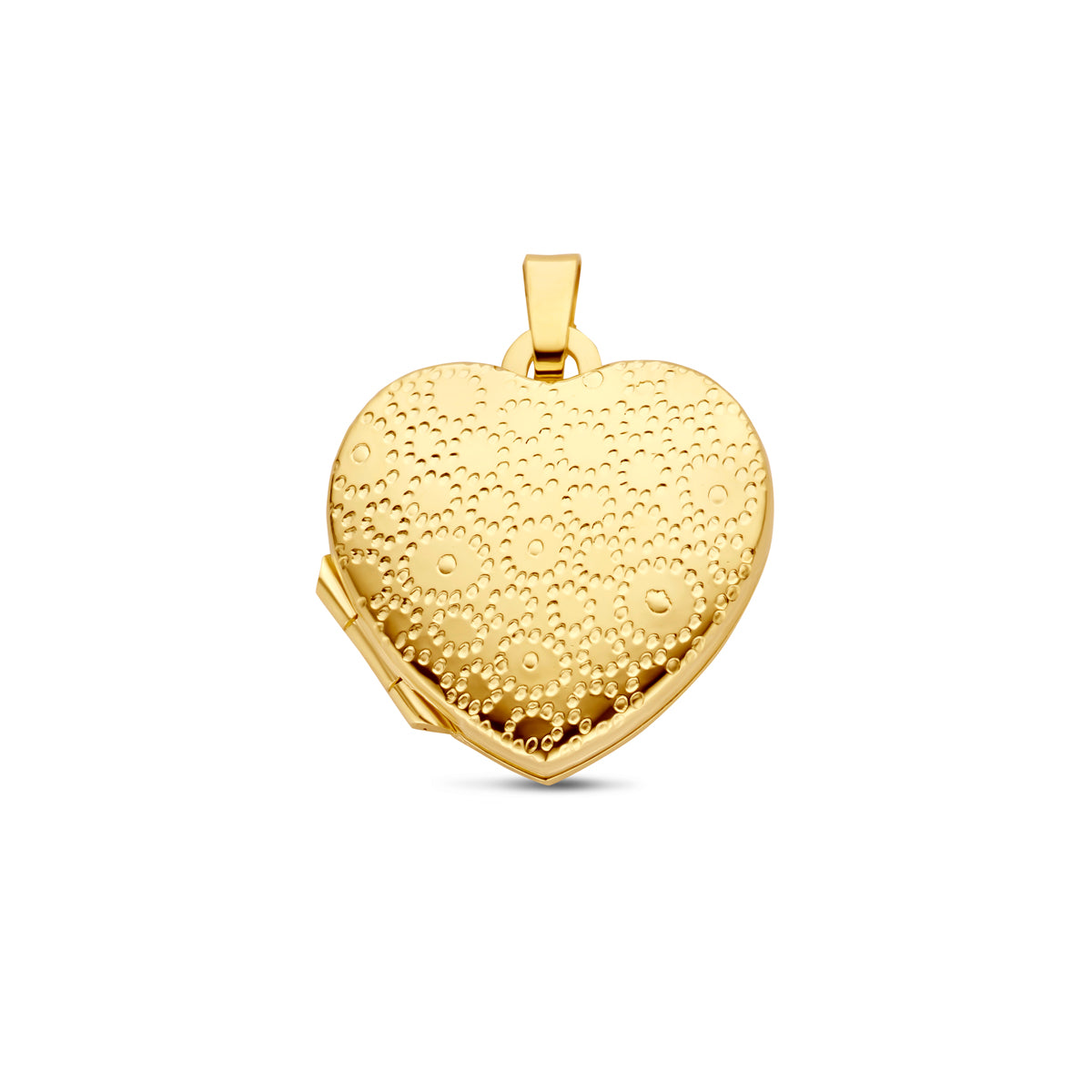 medaillon hartje gravure 17 mm 14K geelgoud