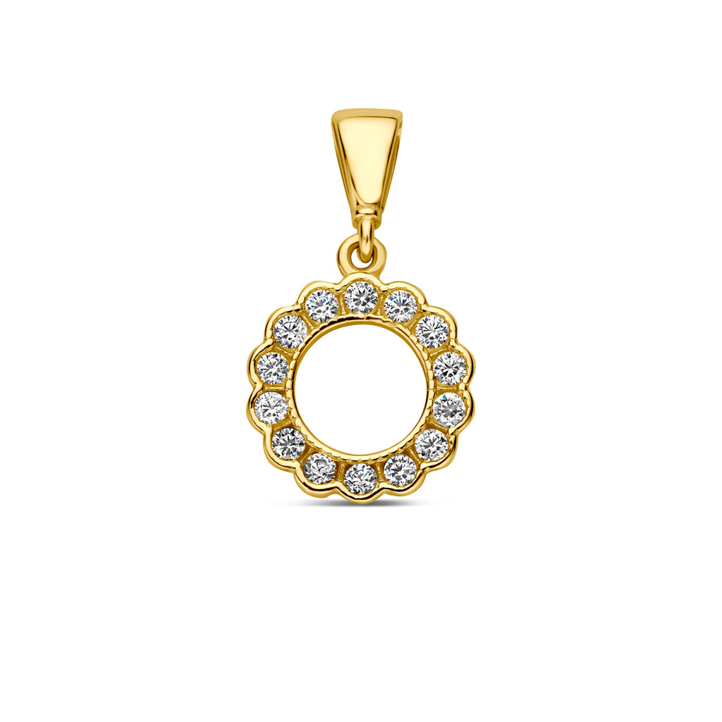 9k hanger zirkonia 10 mm 9K geel
