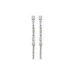 oorhangers zirkonia zilver gerhodineerd