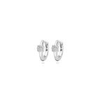 klapoorringen zirkonia 10 mm zilver gerhodineerd