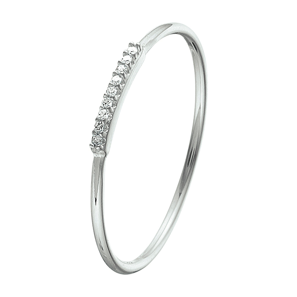 ring diamant 0.02ct h p1 14K witgoud