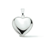 hanger hart zilver gerhodineerd