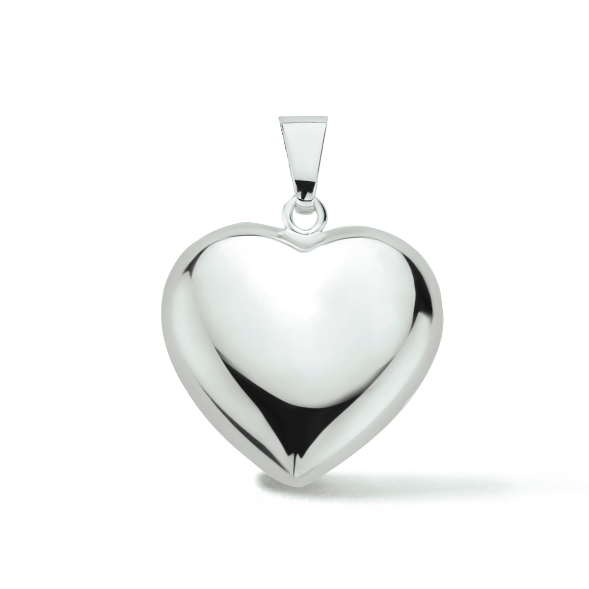 hanger hart zilver gerhodineerd