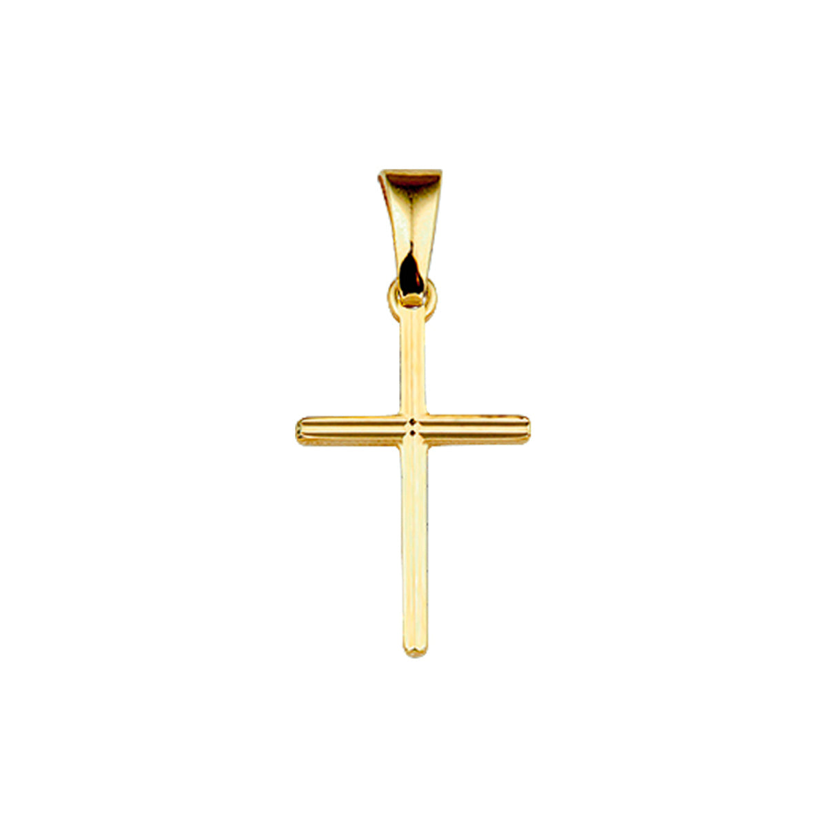 hanger kruis gediamanteerd 14K geelgoud