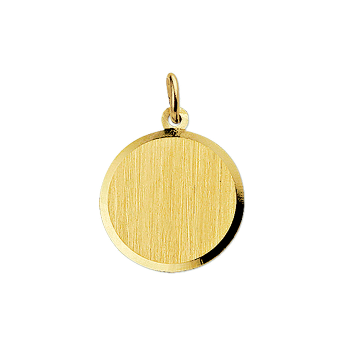 graveerhanger mat gediamanteerd 14K geelgoud