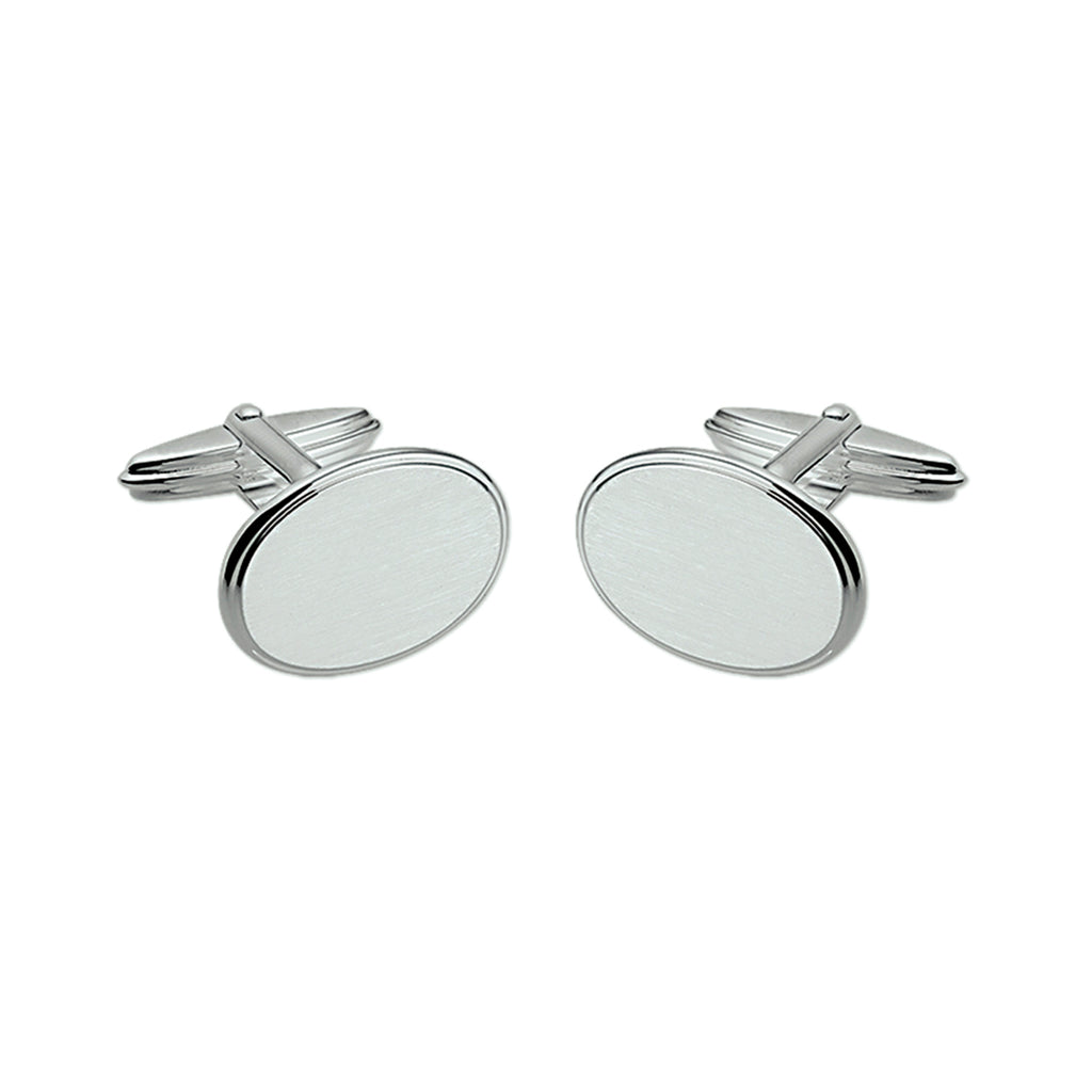 manchetknopen mat gediamanteerd zilver wit