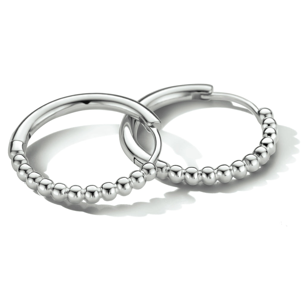 Silber rhodinierte Ohrringe