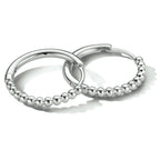 Silber rhodinierte Ohrringe