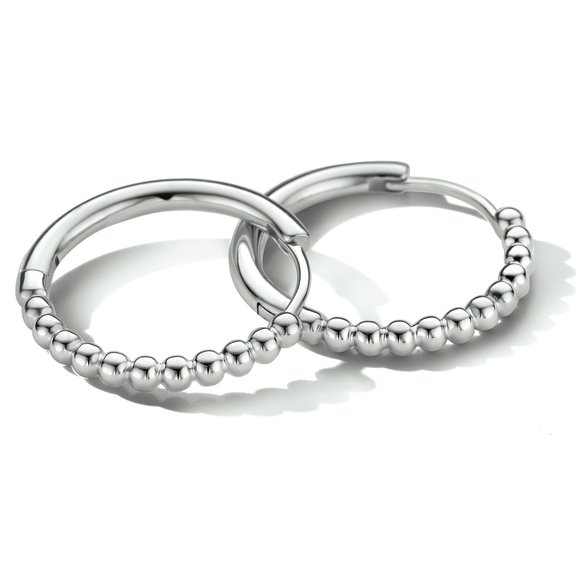 Silber rhodinierte Ohrringe