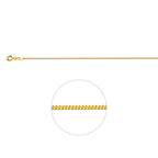 9k Gourmetkette 1,2 mm 9K Gelb
