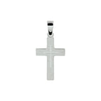 Anhänger Kreuz Silber rhodiniert