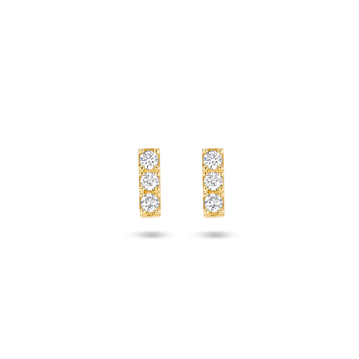 Ohrstecker Zirkonia 14K Gelbgold
