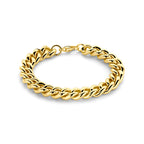 Armband Gourmette Ionenplattierung 10 mm 19 cm Edelstahl