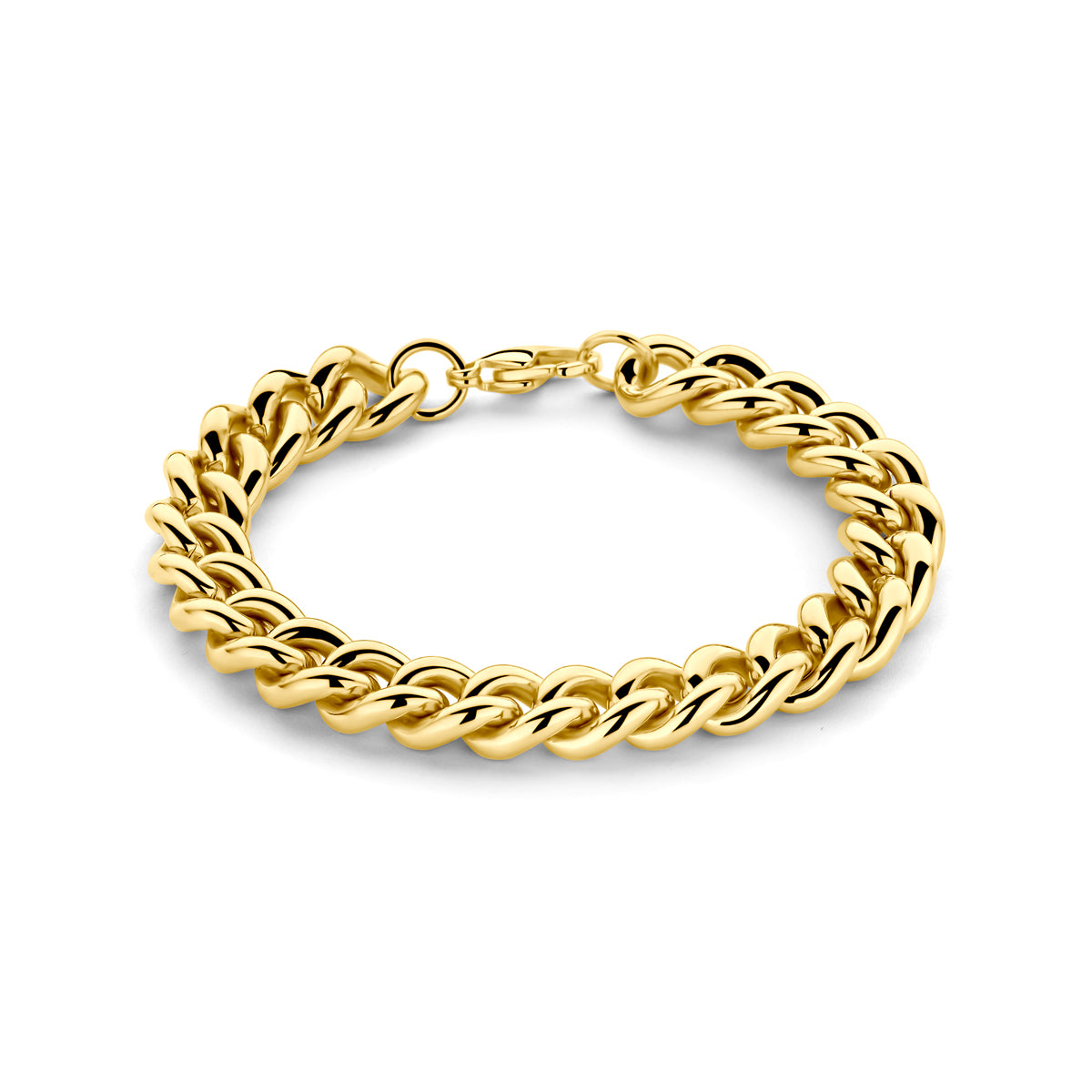 Armband Gourmette Ionenplattierung 10 mm 19 cm Edelstahl