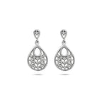 oorhangers zirkonia 19 mm zilver gerhodineerd