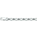 Armband Jasseron 3,7 mm Silber weiß