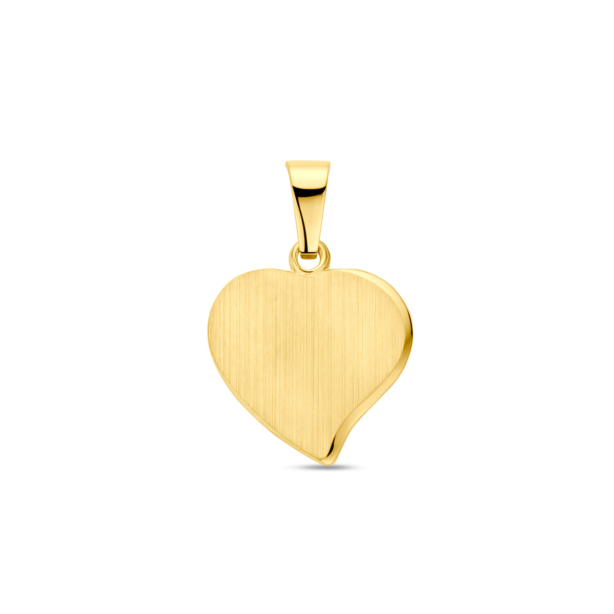 Gravuranhänger Herz 19 mm 14K Gelbgold
