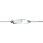 Gravurarmband Gourmet-Platte 4,8 mm Silber rhodiniert