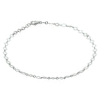 Fußkettchen 4,0 mm 24 + 2 cm Silber rhodiniert