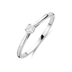 ring lab grown diamant 0.10ct h si 14K witgoud