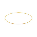 Fußkettchen Anker flach 1,2 mm 24 - 26 cm 14K Gelbgold