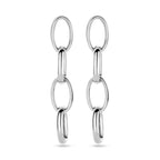 oorhangers schakel 50 mm zilver gerhodineerd