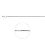 gourmette 1,7 mm zilver wit