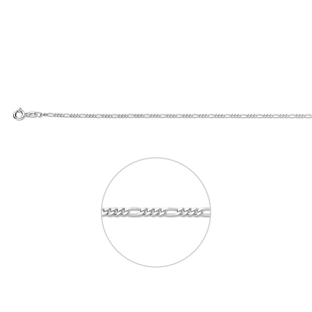 figaro 1,9 mm zilver wit