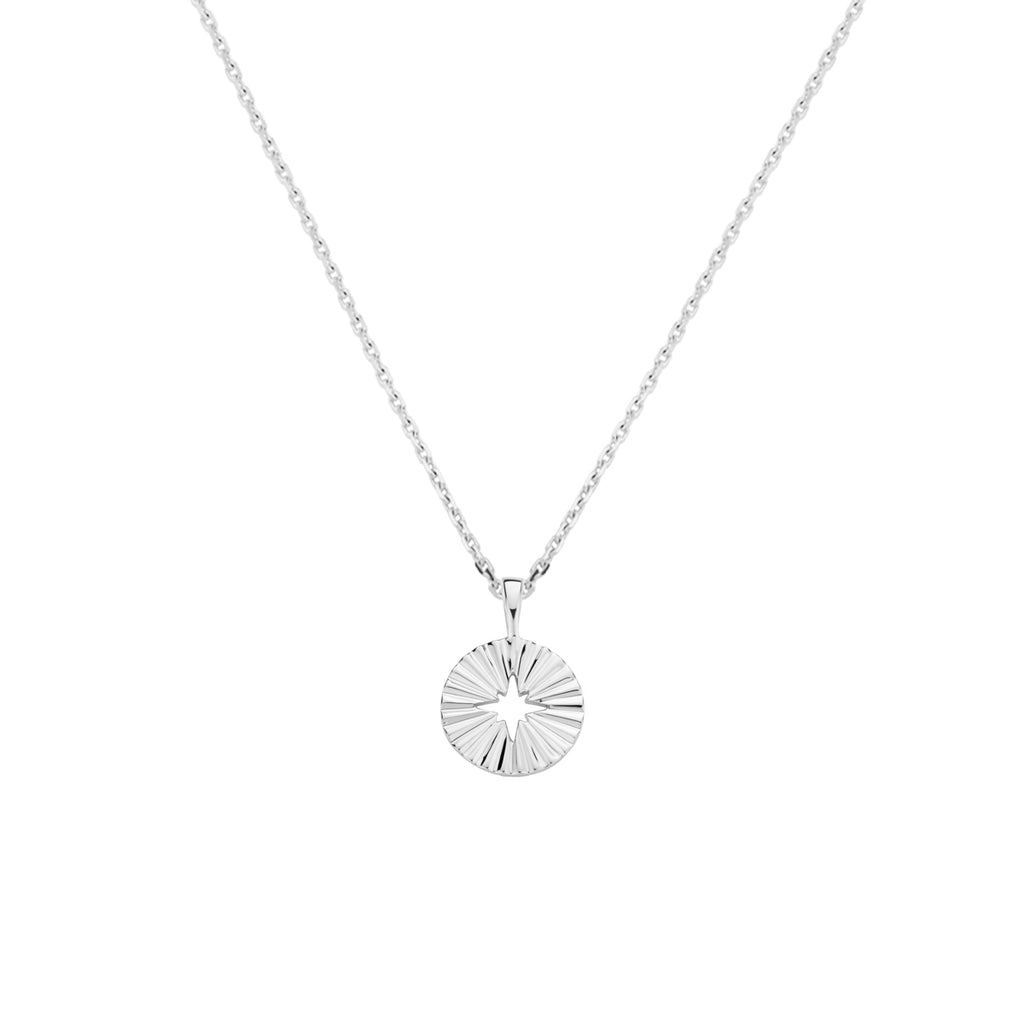 Halskette rund 41 + 4 cm Silber rhodiniert