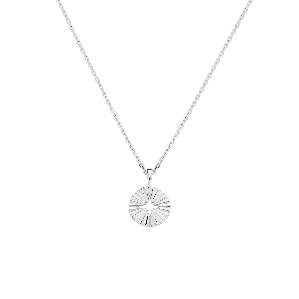 Halskette rund 41 + 4 cm Silber rhodiniert