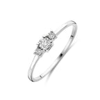 ring diamant 0.14ct h si 18K witgoud
