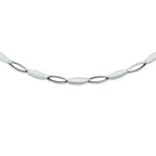 collier poli/mat 4,2 mm 45 cm zilver gerhodineerd