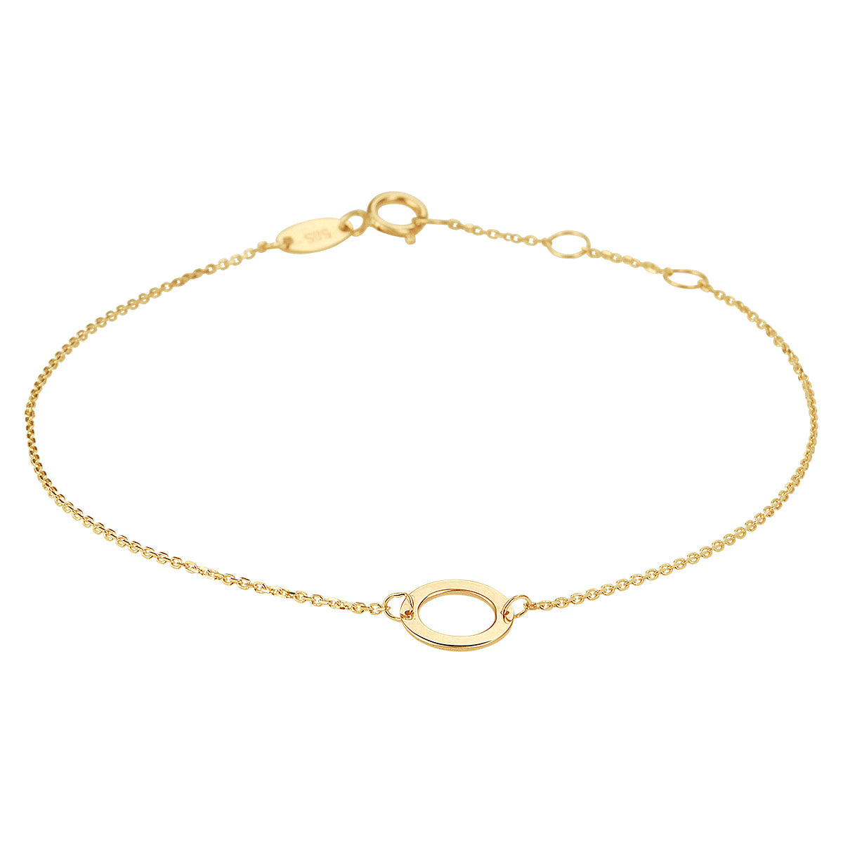 Armband rund 16,5 - 17,5 - 18,5 cm 14K Gelbgold