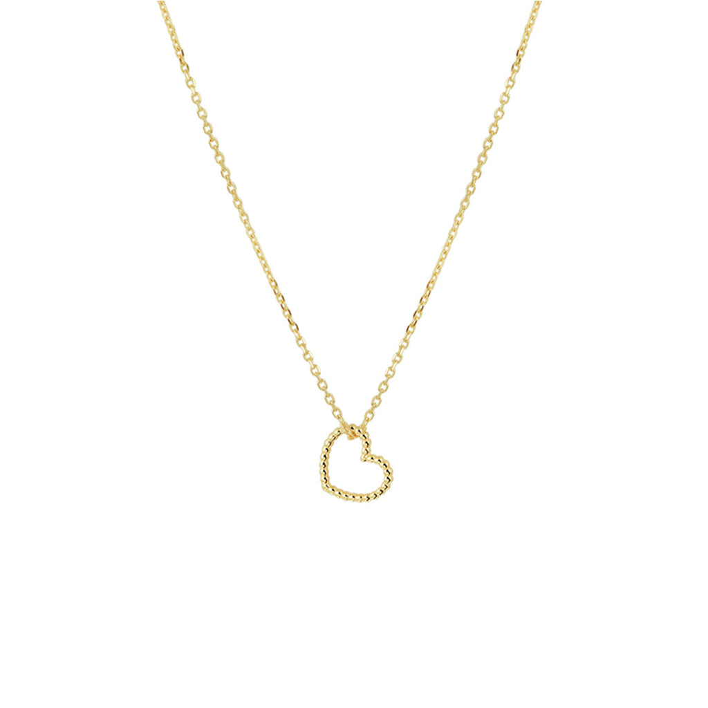 collier hart 40 - 42 - 44 cm 14K geelgoud