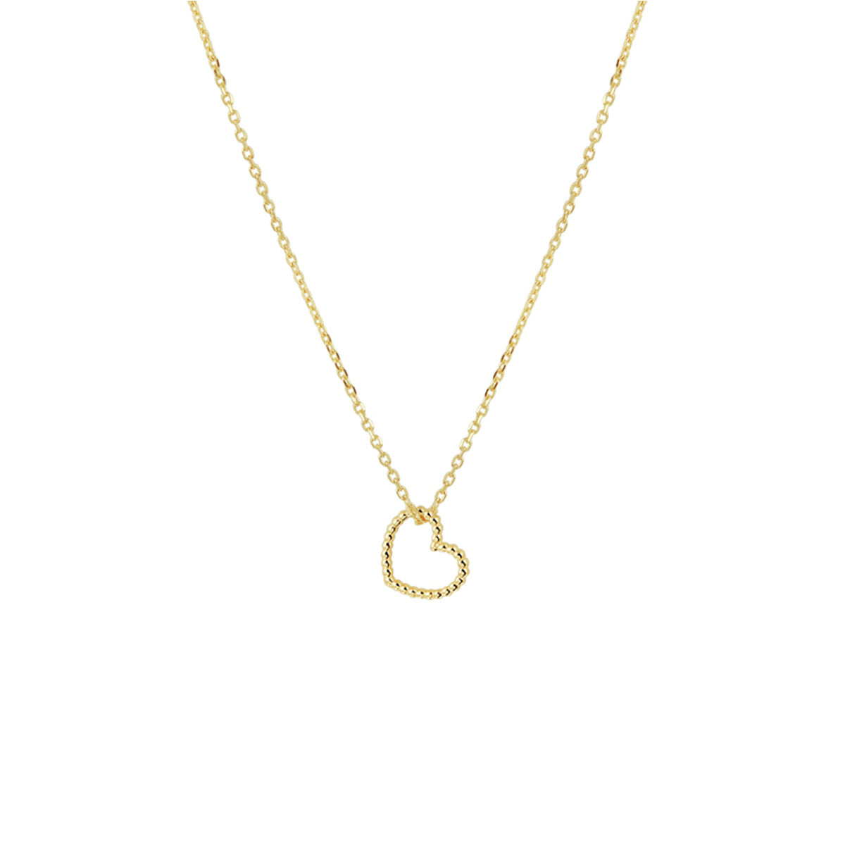 collier hart 40 - 42 - 44 cm 14K geelgoud
