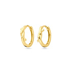 klapoorringen 12,5 mm 1 micron zilver verguld (geel)