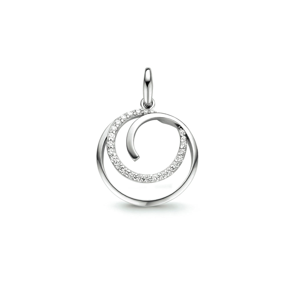 hanger zirkonia zilver gerhodineerd